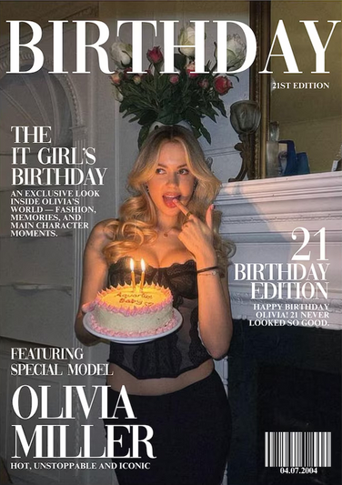 Magazine Birthday Olivia