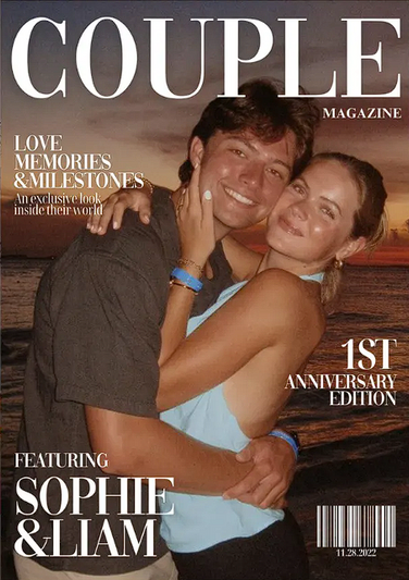 Magazine Couple Hug