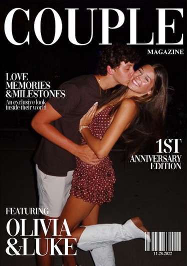Magazine Couple Kiss